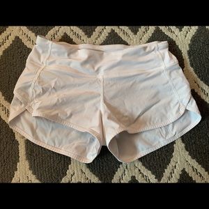 Lululemon White Speed Short
